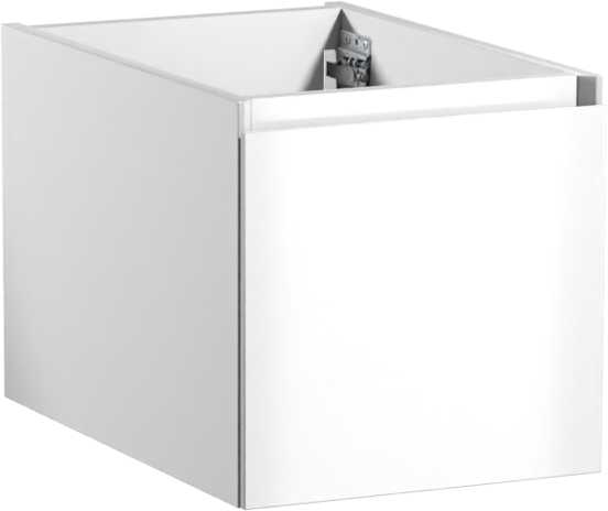 Storke Edge zwevende wastafelonderkast 35 x 35 cm hoogglans wit 1 lade