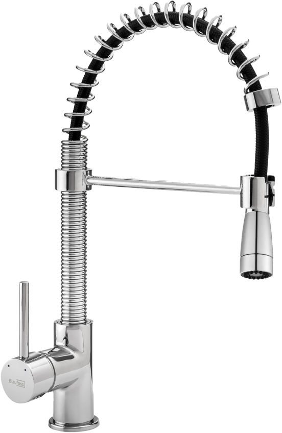 Blaufoss Evita robinet de cuisine avec douchette extractible chrome brillant