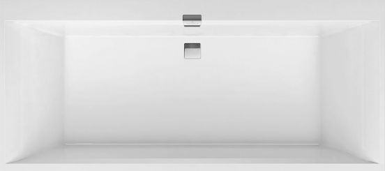 Villeroy & Boch Squaro Edge 12 tweepersoons inbouwbad 180 x 80 cm quaryl glanzend wit