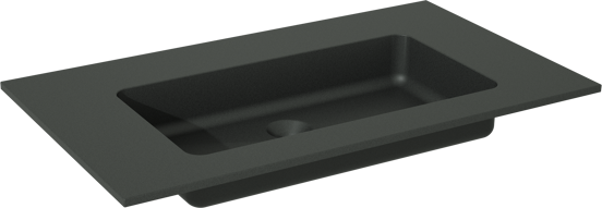 Storke Scuro plan simple quartz mat 80 x 46 cm
