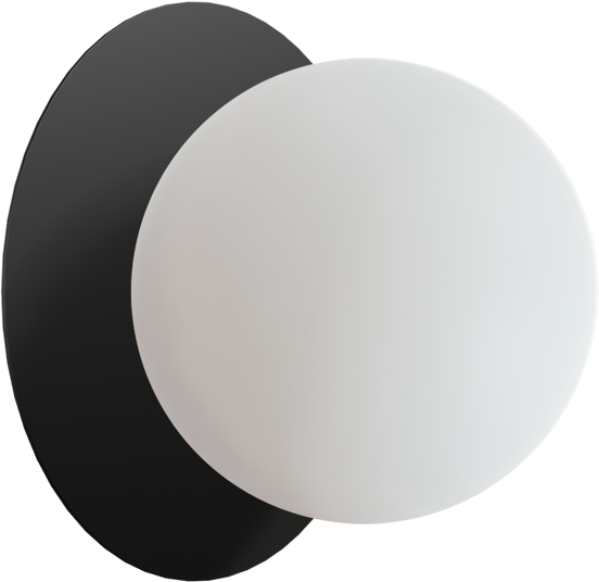 Balmani Pelota Disc medium LED Verlichting 16 cm zwart