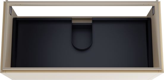 Balmani Eclips meuble sous-lavabo suspendu 120 x 55 cm Sandbeige 2 tiroirs