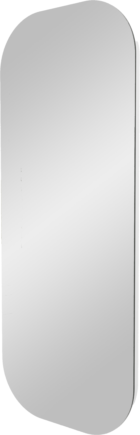 Balmani Giro Arcato afgeronde hoeken toiletspiegel 36 x 90 cm met spiegelverlichting