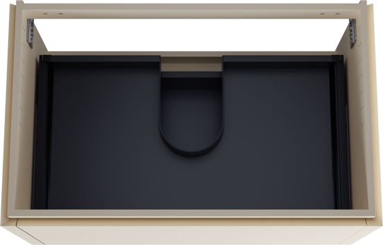 Balmani Eclips meuble sous-lavabo suspendu 90 x 55 cm Sandbeige 2 tiroirs