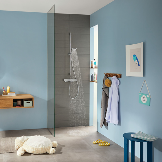 Hansgrohe Ecostat E Coolcontact thermostatische douchekraan glanzend chroom