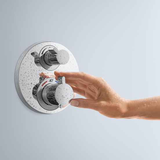 Hansgrohe Ecostat S thermostatische inbouw douchekraan glanzend chroom