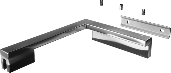 Balmani Modular korte stabilisatiestang links 18x14cm glanzend chroom