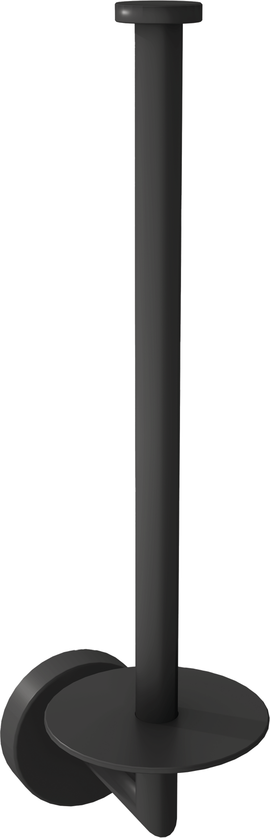 Blaufoss Harmony reserve wc-rolhouder mat zwart