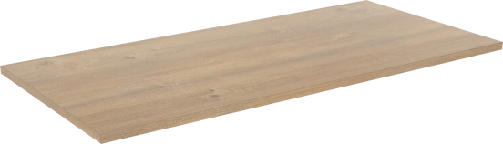 Linie Lado enkel of dubbel wastafelblad natuur eiken melamine 100 x 46 cm