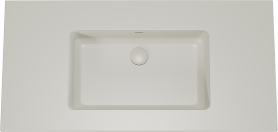 Storke Diva plan simple top solid soie grise matte 105 x 52 cm
