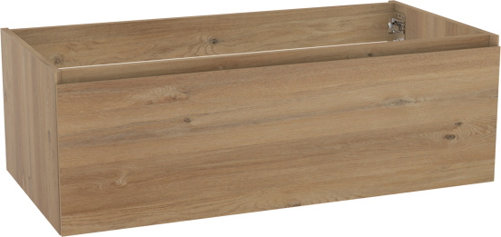 Storke Edge zwevende wastafelonderkast 105 x 52 cm ruw eiken 1 lade