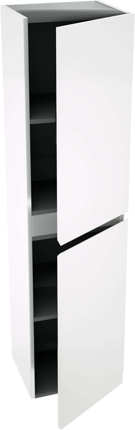 Linie Lado hängender Hochschrank weiß glänzend 35 x 30 x 140 cm