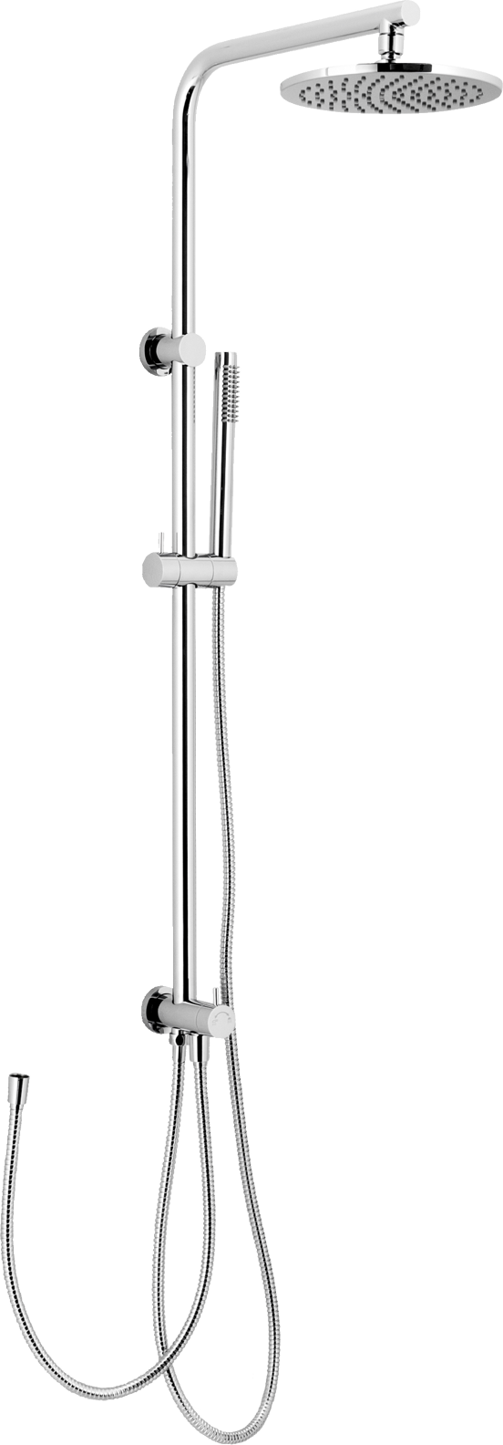 Blaufoss Olympic 200 Duschsystem: Chrom glänzend (Ohne Duscharmatur)