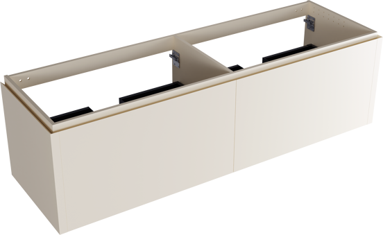 Balmani Eclips meuble sous-lavabo suspendu 180 x 55 cm Sandbeige 4 tiroirs