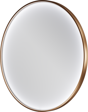 Balmani Secret miroir rond Brushed RoseGold lumineux et anti-buée Ø 90 cm