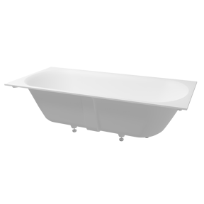 Balmani Rallanta baignoire encastrable double 180 x 82 cm Solid Surface blanc mat