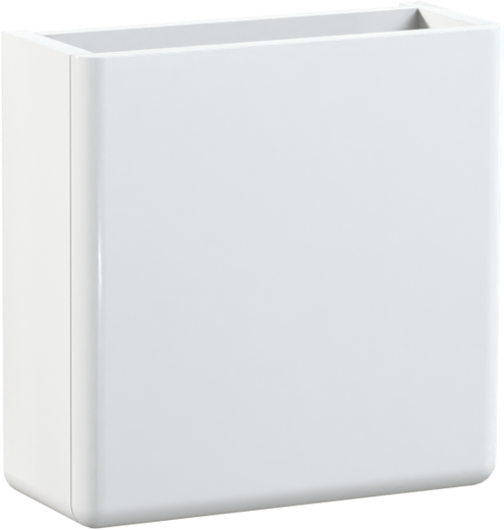 Storke Curvado meuble lave-mains suspendu 45 x 18 cm blanc brillant