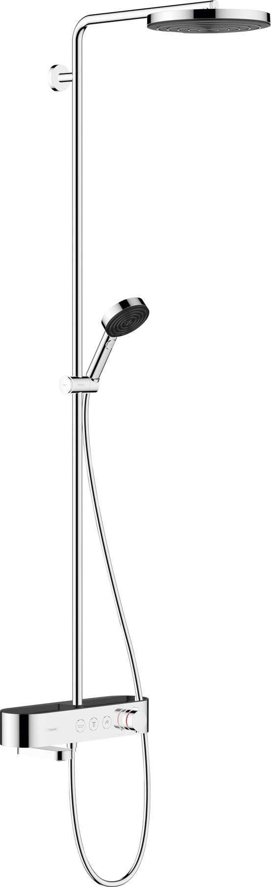 Hansgrohe Pulsify S260 thermostatische kraan regendoucheset glanzend chroom