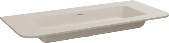 Storke Mata Soft Einzelwaschtisch Beige Granit solid surface 100 x 46 cm