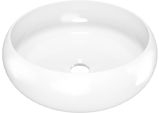 Luca Varess Vita waskom glanzend witte porselein rond Ø 36 cm