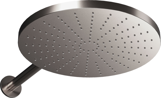 Blaufoss Nola 300 Tête de douche rond 30 cm avec support mural brushed CoolMetal