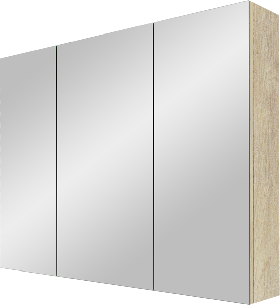 Linie Montro spiegelkast 100 x 75 cm natuur eik