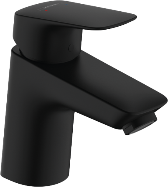 Hansgrohe Logis 70 verlaagde wastafelkraan mat zwart