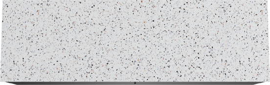 Balmani Mitra zwevend badkamermeubel 180 x 55 cm mat zwart met Stretto enkel of dubbel tablet in mat wit/zwart terrazzo