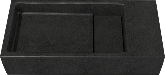 Balmani Mood Handwaschbecken: Granit, poliert, 45 x 20 cm