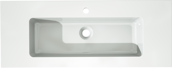 Storke Diva plan simple marbre composite brillant 100 x 40 cm