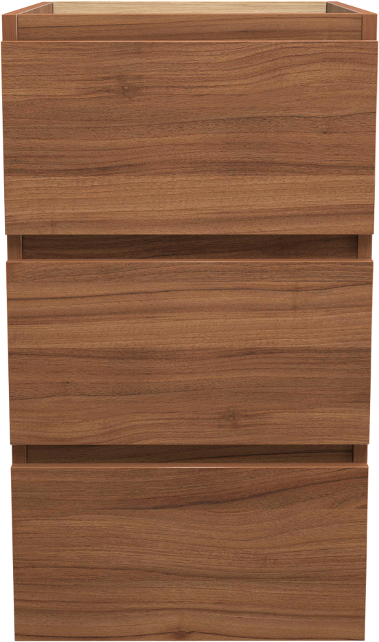 Balmani Lucida meuble sous-vasque a poser 45 x 55 cm noyer 3 tiroirs