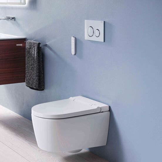 Geberit Aquaclean Sela douche toilet glanzend wit randloos