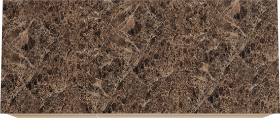 Balmani Mitra zwevend badkamermeubel 135 x 55 cm natuur eik met Stretto enkel of dubbel tablet in marmer dark emperador