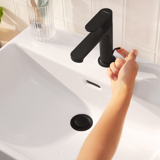 Hansgrohe Rebris 110 Coolstart robinet de lavabo standard noir mat