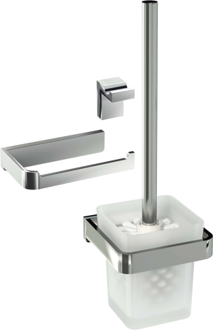 Blaufoss Patio wc-accessoireset chroom