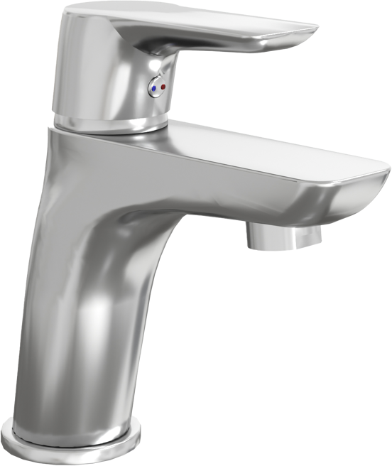 Linie Mila robinet de lavabo chrome brillant