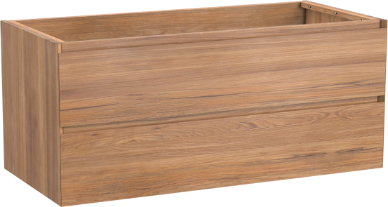 Balmani Mitra meuble sous-vasque suspendu 120 x 55 cm teck 2 tiroirs