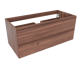 Balmani Mitra zwevende wastafelonderkast 120 x 55 cm Amerikaans notenhout 2 lades