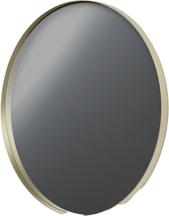 Balmani Giro Round rond badkamerspiegel Brushed Champagne Gold Ø 75 cm