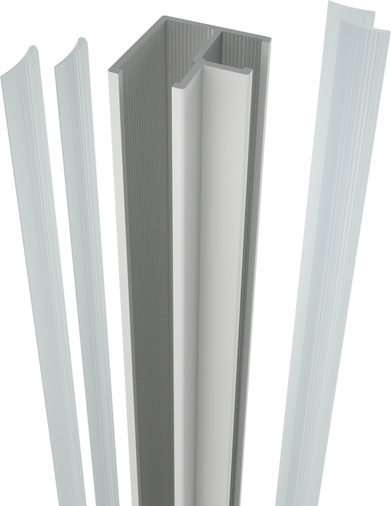Balmani Modular Eckprofil, 200 cm, weiß matt