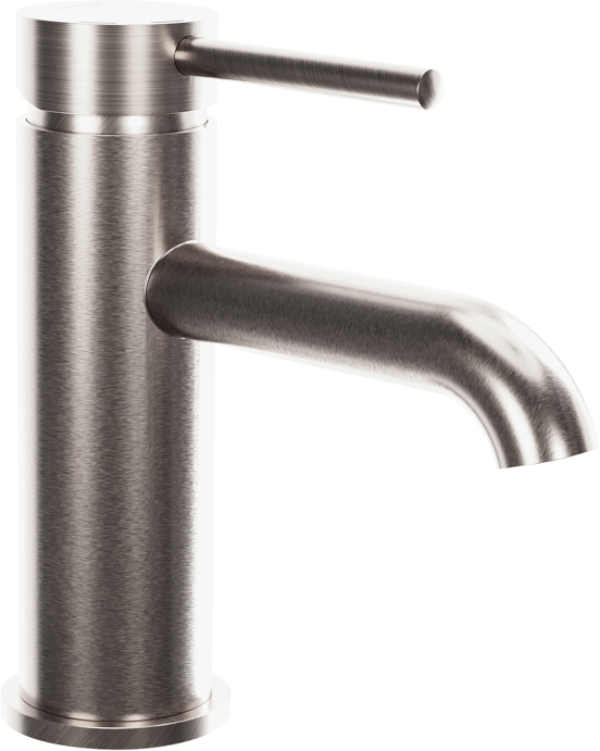 Blaufoss Round EcoStart robinet de lavabo standard CoolMetal brossé