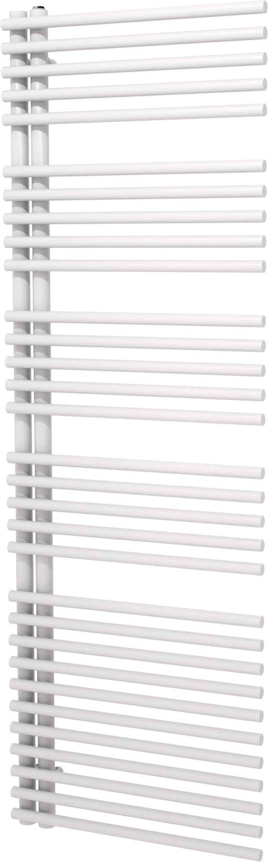 Vipera Nevada einzel Handtuchheizkörper 60 x 180 cm elektrische Heizung weiß glänzend Seitenanschluss 970W, inkl. Widerstand, nicht für Deutschland geeignet