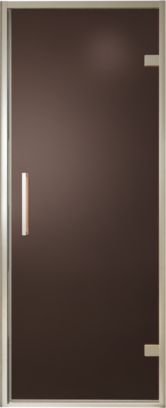Balmani Senses Design douche draaideur rechts 90 cm x 210 cm Brons glas, Brushed CoolMetal profielen