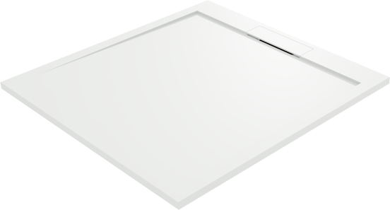Balmani Andes douchebak 100 x 100 cm Solid Surface mat wit