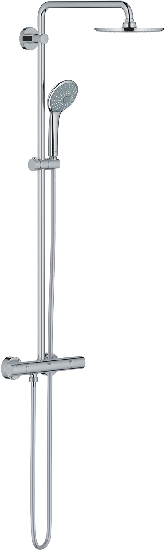 Grohe Euphoria System 210 thermostatische regendoucheset glanzend chroom