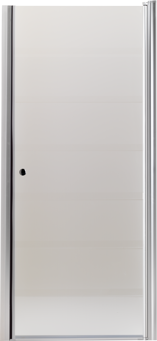 Luca Varess Cyrus porte pivotante 90 x 195 cm verre mat profil aluminium mat 