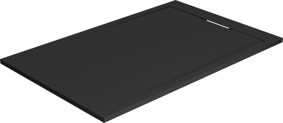 Balmani Andes duschwanne 140 x 90 cm Top Solid schwarz matt