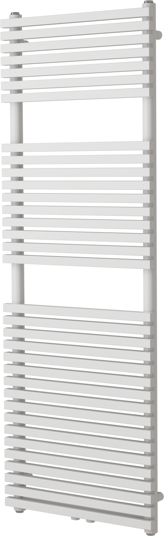 Vipera Vesuvio sèche-serviettes simple 50 x 150 cm chauffage électrique blanc brillant raccordements latéral et central possibles 1.044W, résistance incluse