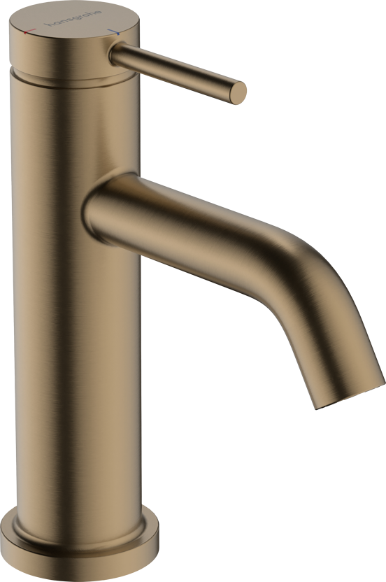 Hansgrohe Tecturis S80 verlaagde wastafelkraan brushed bronze
