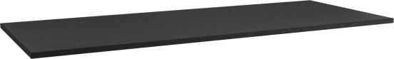 Storke Panton tablette simple ou double mdf enduit de poudre noir mat 135 x 52 cm